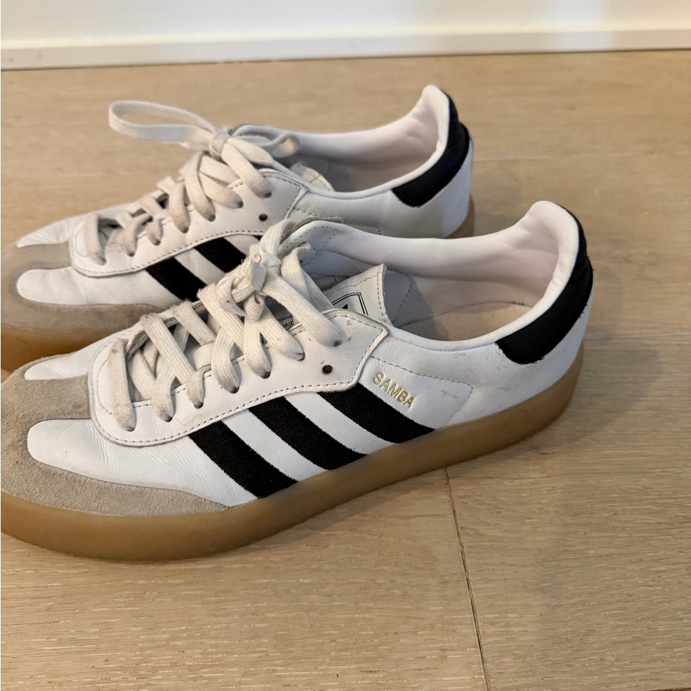 Adidas Samba Women’s White/Black Classic Leather Sneakers